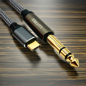 <span class=keywords><strong>Cable</strong></span> de audio USB C <span class=keywords><strong>a</strong></span> <span class=keywords><strong>1</strong></span>/<span class=keywords><strong>4</strong></span> pulgadas, 6.6FT/2M Tipo C <span class=keywords><strong>a</strong></span> 6,35mm TRS <span class=keywords><strong>Cable</strong></span> de audio estéreo, para amplificador de Google, altavoz, consola de mezclas - Product Image 5