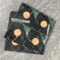 Grosir bunga Retro tekstur batu bata persegi ubin mosaik untuk latar belakang TV ubin Backsplash dapur