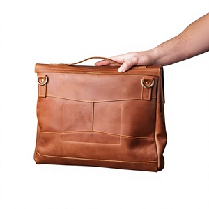 Classic Genuine Leather <b>Laptop</b> Briefcase Shoulder Bag Durable Work Handle Closure Tan Color Customizable <b>Laptop</b> Bags & <b>Case</b> - Product Image 1