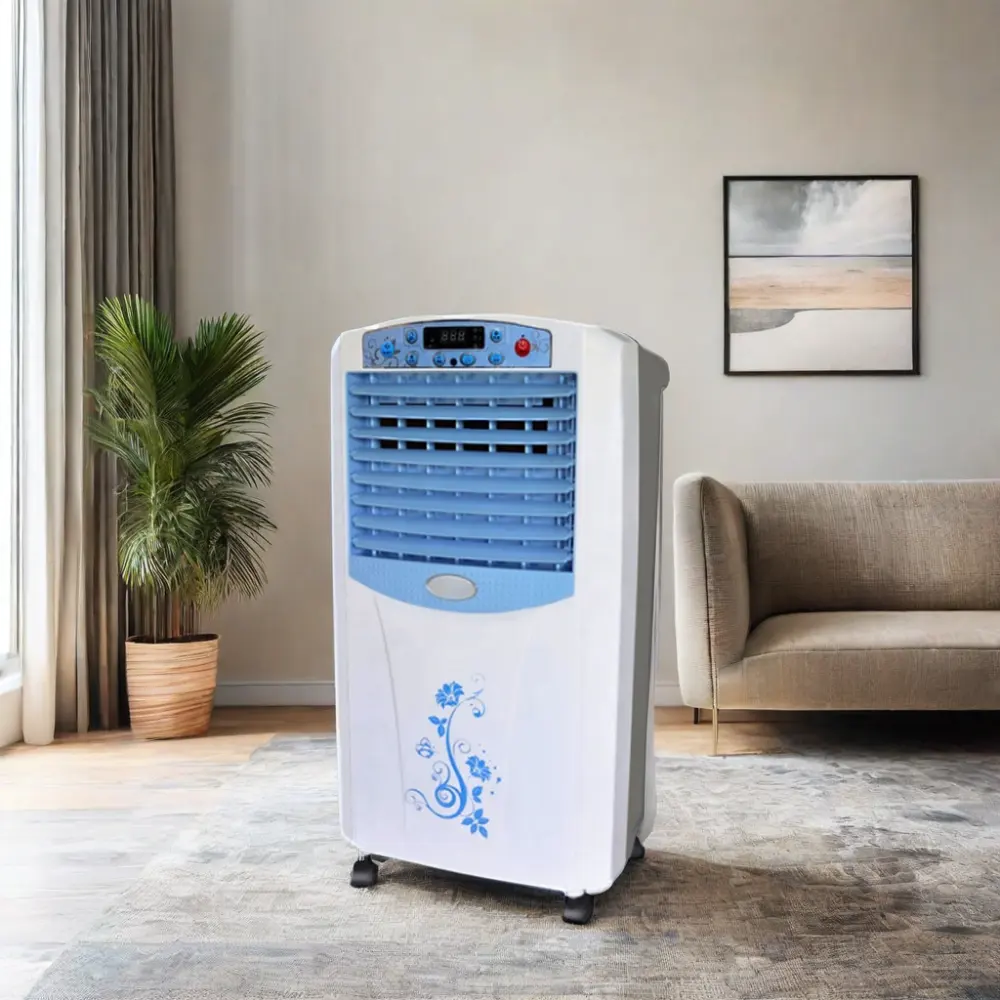새로운 15L 휴대용 증발 공기 냉각기 전체 플라스틱 3 단 AC 전원 가정용 RV 호텔 사용