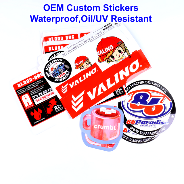 Waterproof Stickers Custom Printed Vinyl Stickers Vinyl Sticker Printing for Car and Brand Packaging