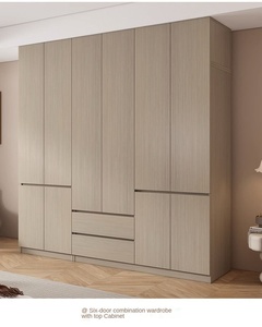 <span class=keywords><strong>Armoire</strong></span> <span class=keywords><strong>de</strong></span> rangement simple et économique <span class=keywords><strong>de</strong></span> style moderne, en bois massif et MDF, pour chambre et salon, Shangmule - Product Image 5