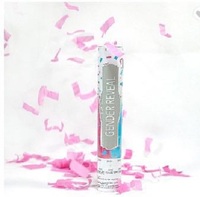 Confettis de mariage pour révélation de sexe, banderoles en papier et décorations de fête, effet craquelin