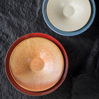Assiette à vaisselle en céramique de grande valeur de style japonais Nouvelle assiette profonde pour assiette à pâtes pour salade de restaurant d'hôtel