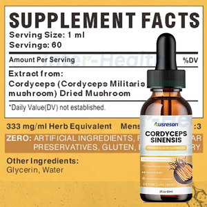Ausreson OEM сушеный кордицепс <span class=keywords><strong>Sinensis</strong></span>, жидкие капли, Экстракт гриба, продукт для здоровья, пищевые добавки, напиток, кордицепс, жидкость - Product Image 4