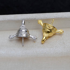 จี้เงินแท้ S925 รูปเทพเจ้าแห่งความมั่งคั่ง พร้อมไข่มุกบาร็อค 10-17 เม็ด สำหรับผู้หญิง ทำเครื่องประดับ DIY แบบกึ่งสำเร็จรูป 4118 - Product Image 3