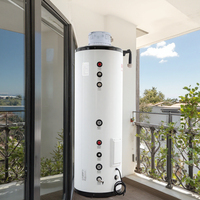 Réservoir d'eau domestique en acier inoxydable 250L Réservoir tampon à chaud Hôtels Applications extérieures Piscine solaire électrique gaz air chaleur