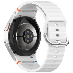 Huanlong สายรัดข้อมือซิลิโคนแบบนิ่มลายคลื่นยางสำหรับ Samsung Galaxy Watch 7 6 5 4สายนาฬิกาอุปกรณ์เสริม - Product Image 3