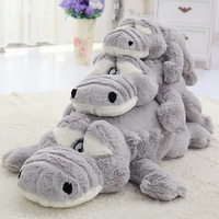 Songshan Jouets Personnalisé Énorme Coussin Peluches Géant Animal En Peluche crocodile Lit Oreiller Doux Dinosaure En Peluche Jouet Grande Taille Enfants Cadeaux