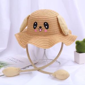 Cappello di paglia estivo alla moda per bambini con protezione solare - nuovo modello in stile cartone animato per protezione solare all'aperto - produttore di cappelli - Product Image 3