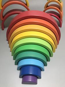 Petites maisons <span class=keywords><strong>en</strong></span> bois <span class=keywords><strong>Grimm</strong></span>'s, grands blocs et couleurs <span class=keywords><strong>Grimm</strong></span>'s, ensemble <span class=keywords><strong>de</strong></span> blocs <span class=keywords><strong>de</strong></span> construction <span class=keywords><strong>arc</strong></span>-<span class=keywords><strong>en</strong></span>-<span class=keywords><strong>ciel</strong></span>, blocs <span class=keywords><strong>en</strong></span> bois colorés - Product Image 4