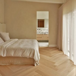 เชฟรอนและก้างปลาไม้โอ๊คสีขาวพื้นไม้ประกอบสำหรับตกแต่งบ้าน - Product Image 5