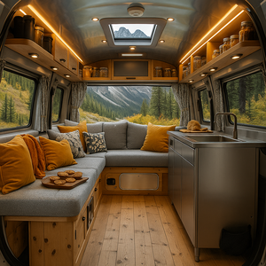 Design Schrankeinheit Outdoor Küchenschrank Organizer-Sets Campervan Küchenzeilen Komplettes Küchenschrank-Set - Product Image 6