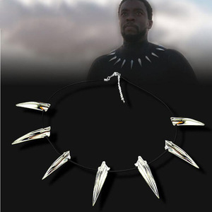 Collar de pantera negra para hombre, <span class=keywords><strong>Wakanda</strong></span> King T'Challa, con puntas de SIETE DIENTES, novedad - Product Image 2