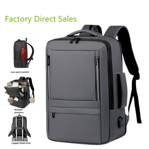 <span class=keywords><strong>Sac</strong></span> à dos imperméable OEM <span class=keywords><strong>multi</strong></span>-compartiments avec chargement USB, résistant à l'eau, pour voyages, hommes, femmes, affaires, université - Product Image 2