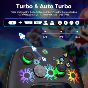 OEM 2.4Ghz Cracks Wireless <b>Gaming</b> <b>Controller</b> Back Programming <b>for</b> Xboxone/s/x <b>PC</b> and Android with RGB Light - Product Image 2