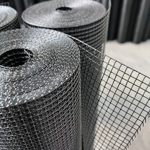 2025 Hot Sell 1/2 Inch 48 X 100 ft Black PVC Coated Hardware Cloth Welded Iron <b>Wire</b> <b>Mesh</b> for Fences Galvanized <b>Steel</b> Square Hole - Product Image 1