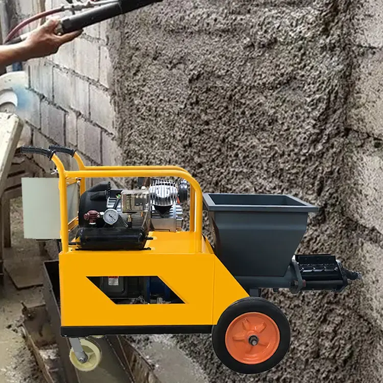 220v/380v petit mur de machine de pulvérisation de mortier de ciment plâtrant la machine de pulvérisation automatique de mur de poudre