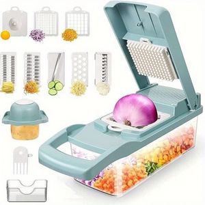 Multifunctional Manual Fruit Onion Mandoline Slicer Machine 16-1 <b>Kitchen</b> <b>Tools</b> <b>Gadgets</b> Vegetable Cutter Chopper Potato Dicer - Product Image 3