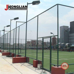 Sicherung von Zaun farmen Draht geflecht Maschendraht zaun platte Grün beschichteter Maschendraht zaun mit Pfosten Stacheldraht oben - Product Image 3