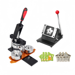 Machine à fabriquer des badges et aimants de réfrigérateur, kit de fabrication de badges carrés, machine à badges, machine à aimants pour réfrigérateur - Product Image 1