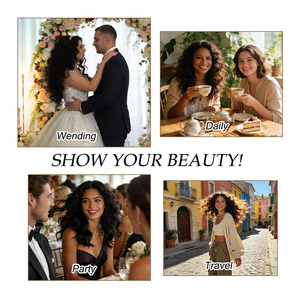 Extensiones de Cabello Humano Virgen 100% Natural, Ondulado Profundo, Sin Procesar, en Paquetes de 12, 20 y 26 Pulgadas, Color Negro Natural, Sin Caída - Product Image 6