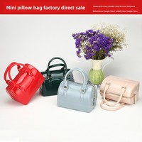 2026 Lente Zomer Hot-Selling Enkelbands Schoudertas Transparante Mini Kussen Jelly Rits Casual Dames Emmersak