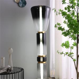 Lámpara de Pie de Vidrio Creativa Minimalista Nórdica para Dormitorio, Lámparas de Estudio Modernas y Únicas para Sala de Estar, Hotel, Sala de Exposiciones - Product Image 5