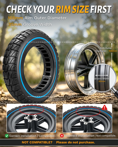 Pneu de Scooter 10 pouces 10x2.0 pneus tout-terrain solides squelette absorbant les chocs pour <span class=keywords><strong>Mi</strong></span> <span class=keywords><strong>Pro</strong></span> Gotrax G4 Hiboy <span class=keywords><strong>S</strong></span> pneu de Scooter électrique - Product Image 5