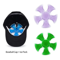 Coussin de refroidissement en gel réutilisable OEM, essentiel pour l'été, pack chaud/froid pour casque, coussin de refroidissement en gel pour casque de sécurité pour travaux en extérieur