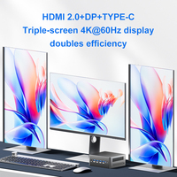 Mini PC Octa Core con Doble LAN 2.5G, Intel N300/N305, RAM DDR4, M.2 NVMe, Puerto SATA de 2.5 Pulgadas, HDMI, DP, Tipo C