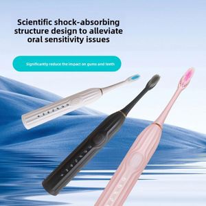 Pearl Max Electric Toothbrush Adults Home Use Vibrating Silent Fully <b>Waterproof</b> USB Rechargeable Sonic Intelligent Soft Bristles - Product Image 4