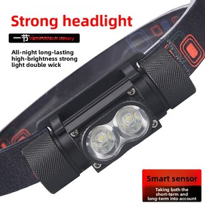 Linterna Frontal Recargable Súper Brillante e Impermeable Ganhai con Batería 18650 Reemplazable, Larga Duración, Alcance de 100m, Montable en la Cabeza - Product Image 2