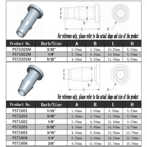 ZDVseal Tapón de manguera de polipropileno Push-to-Connect Tapón de sellado rápido para tubería ID <span class=keywords><strong>1</strong></span>/16 <span class=keywords><strong>2</strong></span>,4mm <span class=keywords><strong>1</strong></span>/8 <span class=keywords><strong>4</strong></span>,8mm 5/16 12,7mm Tapa final - Product Image 3