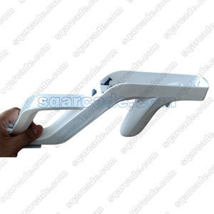 Version modifiée Wii Stock Light Gun Attachement de la poignée du pistolet léger avec électroaimant et effet de vibration Shoot Sport Game - Product Image 1