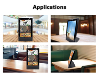 Table tactile interactive publicitaire pour restaurant, format L, 10,1/15,6 pouces, ultra-mince, affichage numérique sur table