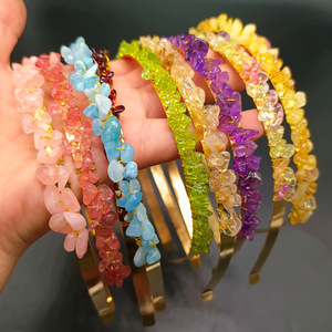 Fascia per Capelli da Sposa con Perline e Cristalli Colorati in <span class=keywords><strong>Metallo</strong></span>, Stile Europeo e Americano, Fatta a Mano per Donne - Product Image 6