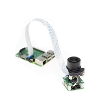 Caméra PTZ à zoom panoramique inclinable 5MP 1080p pour carte de caméra Raspberry Pi 4/3B +/3