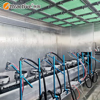 Attraktive Kuchen form Roboter Automatische Lackier linie Automatische elektro statische Pulver beschichtung linie Vorbehandlung ausrüstung