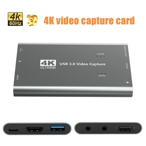 Scheda di Acquisizione Video 4K 1080p 60fps HDMI-compatibile a USB 3.0 per Streaming <span class=keywords><strong>Live</strong></span> e Registrazione Giochi Xbox <span class=keywords><strong>One</strong></span> PS4 Switch - Product Image 3