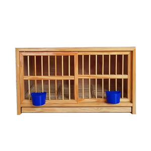 Cage à oiseaux d'amour de haute qualité Cage à pigeons en bois ouvre la cage à pigeons à l'envers avec porte coulissante - Product Image 2