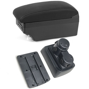 Vtear ABS pour Renault <span class=keywords><strong>Duster</strong></span> 2010-2022 boîte de rangement d'accoudoir de style de voiture support de verre USB avec accessoires intérieurs - Product Image 1