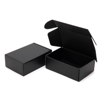Caja de Regalo de Cartón Kraft Multicolor de Doble Cara, Resistente, Fabricada con Materiales Reciclados Ecológicos Negros Personalizables