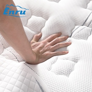 High sleep quality two side bed mattress for bedroom with natural latex high density foam pocket spring mattress medium firm