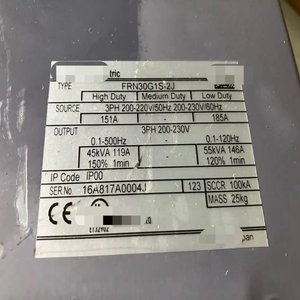 FRN30G1S-2J 3PH 200V เครื่องควบคุมเฉพาะ Pac แบบอัตโนมัติสำหรับอุตสาหกรรมเครื่องทำงานออกต้นฉบับใหม่ No.002สินค้าพร้อมส่ง - Product Image 1
