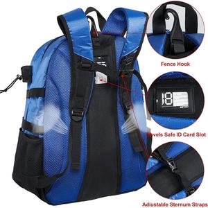 Custom Casual Sports Backpack With Waterproof Zipper Fashionable Design Protection for Baseball Hockey Backpack - Product Image 5