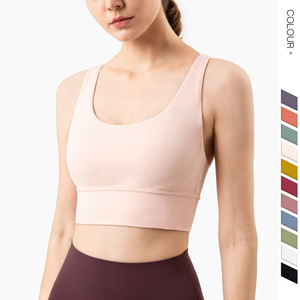 Nouveau soutien-gorge <span class=keywords><strong>de</strong></span> yoga Lulu 3D pour femme, dos élégant, <span class=keywords><strong>sous</strong></span>-vêtement <span class=keywords><strong>de</strong></span> sport Lulu, soutien-gorge <span class=keywords><strong>de</strong></span> course antichoc froncé, hauts <span class=keywords><strong>de</strong></span> sport pour la gym - Product Image 4