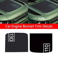 Autocollants 3D en PVC pour capot moteur de voiture Defender 90 110 130 2020-2025, accessoires extérieurs