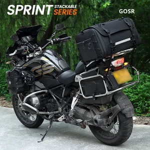Tas jok motor, tas perjalanan berkendara motor jarak jauh luar ruangan yang dapat diperbesar kotak belakang kursi (poliester) Penutup tidak ada Model - Product Image 5