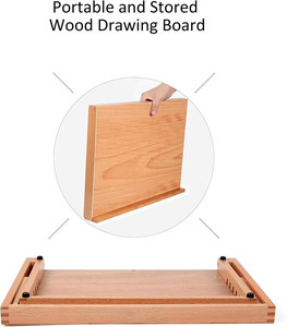 Tavolo da disegno in legno regolabile cavalletto 16 1/2 12 pollici 1/8 disegno tavolo da disegno per artisti che cadono dipinti d'arte - Product Image 4